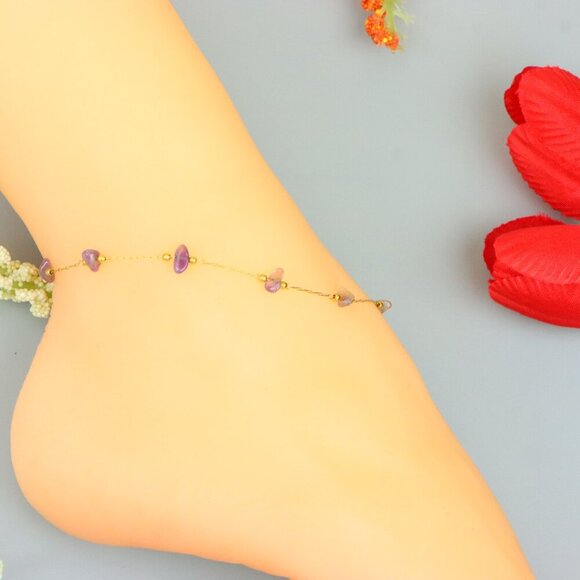 "Handmade Anklet – A Stylish Choice for Women, Thoughtful Gift Idea, EVCH1130 - Picture 2 of 11